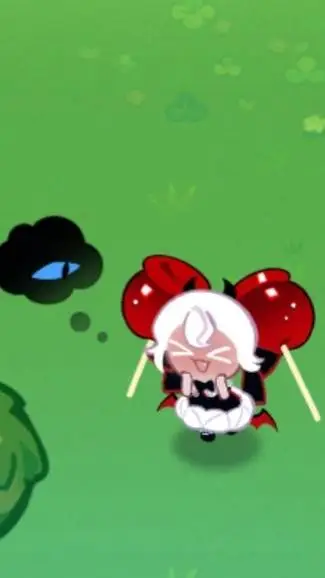 ai character: candy apple cookie background