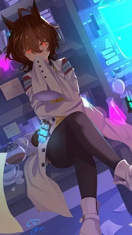 ai character: Agnes tachyon  background