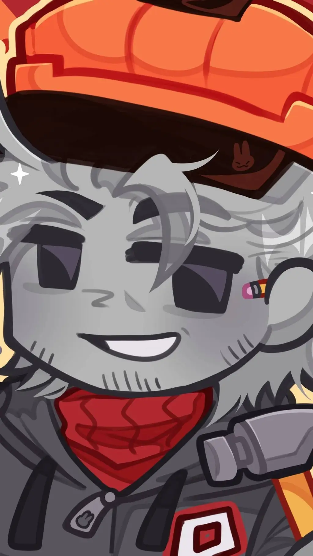 ai character: Builderman au background