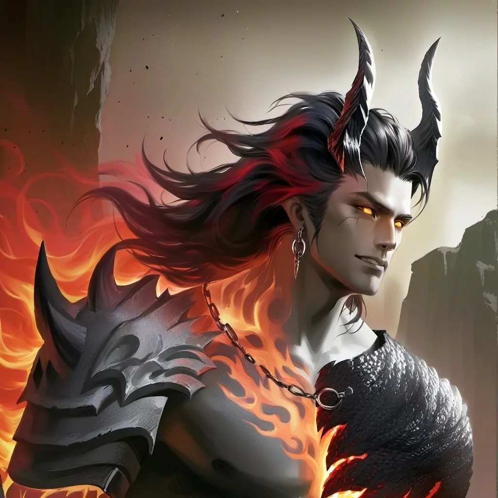 chat with ai character: Demon king husband
