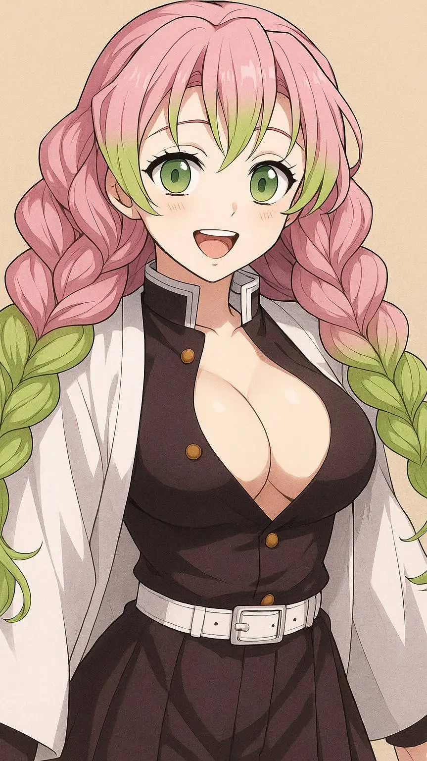 ai character: Mitsuri Kanroji  background