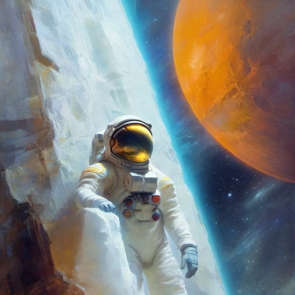 chat with ai character: giant astronaut 