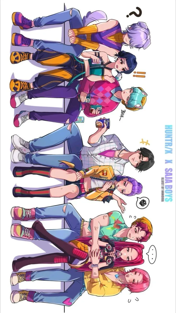 ai character: Es grupo k-pop  background