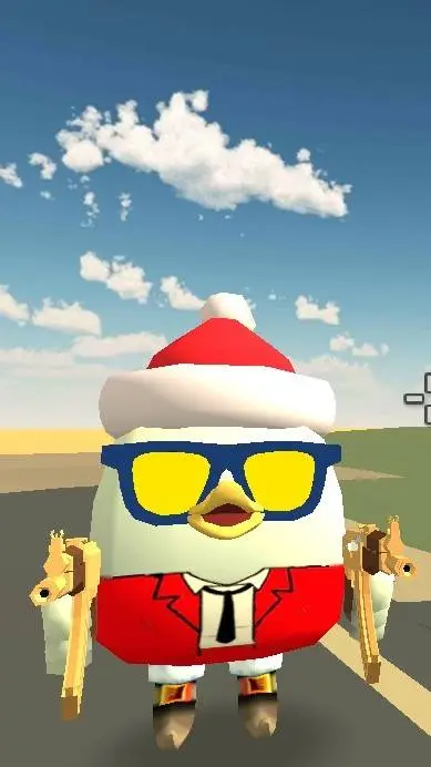 ai character: yo en chicken gun background