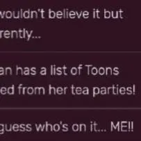 chat with ai character: Teagan's party