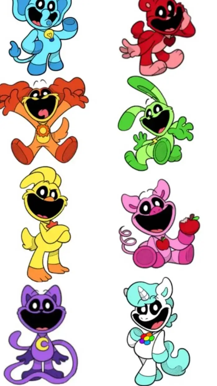 ai character: SC💜🧡💛💚💙❤🩷🩵 background