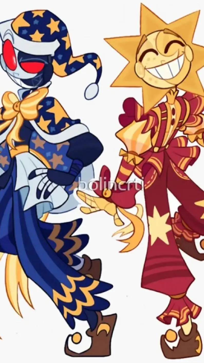 ai character: Sun+Moon background