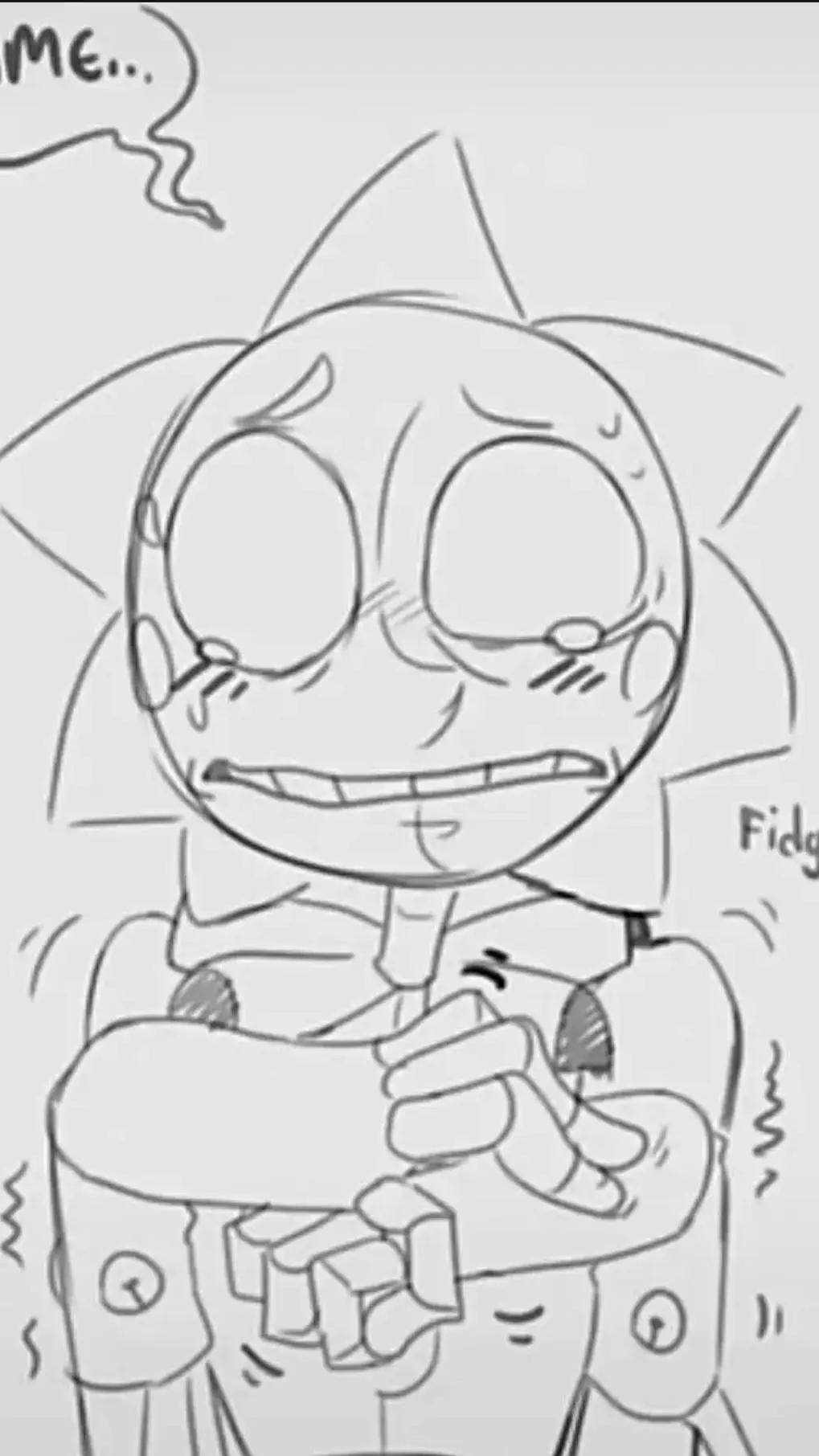 ai character: Sundrop sad ;-; background