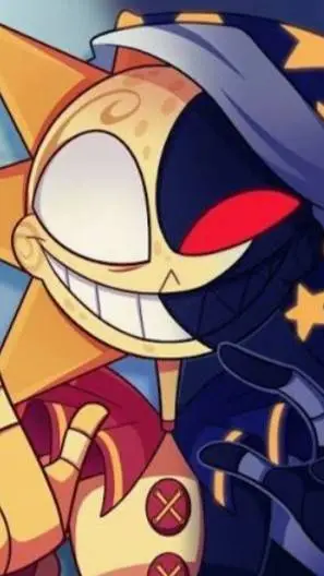 ai character: Sun vs. moon background
