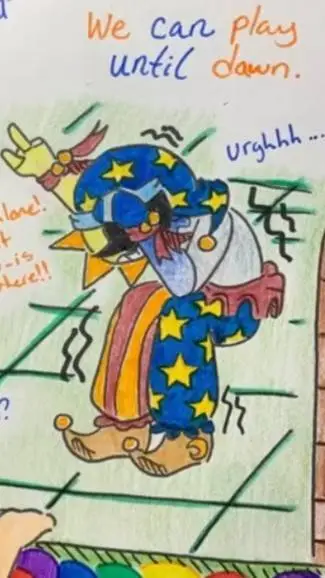ai character: sun/moon&gregory background