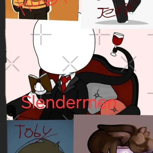 chat with ai character: Slendermen family 