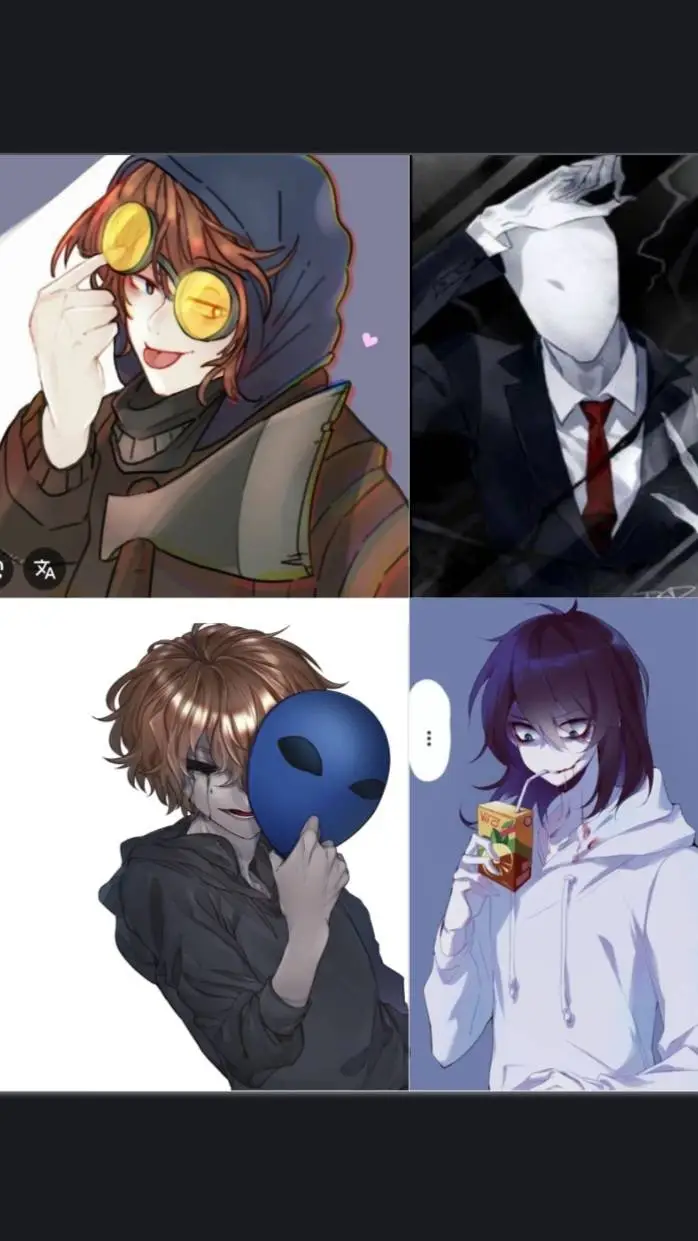 ai character: Creepypasta  background