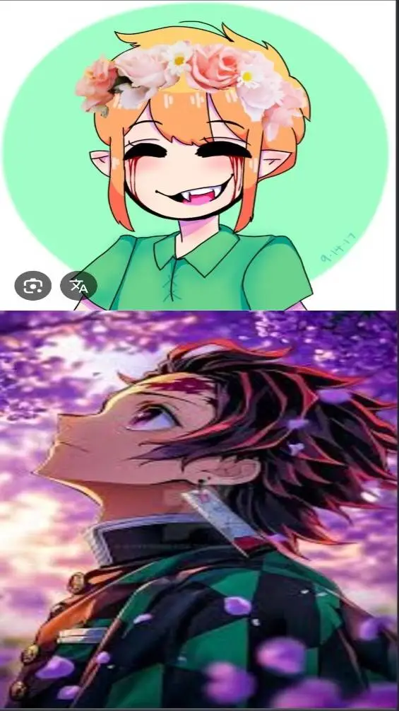 ai character: Ben and Tanjiro  background