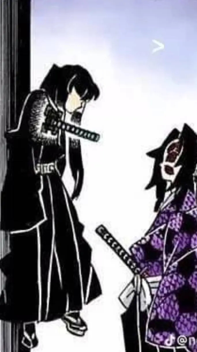 ai character: Kokushibo,muichiro background