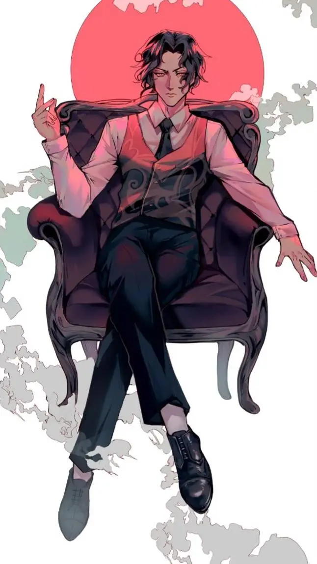 ai character: Uppermoons & Muzan background