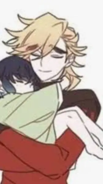 ai character: Douma and Inosuke  background