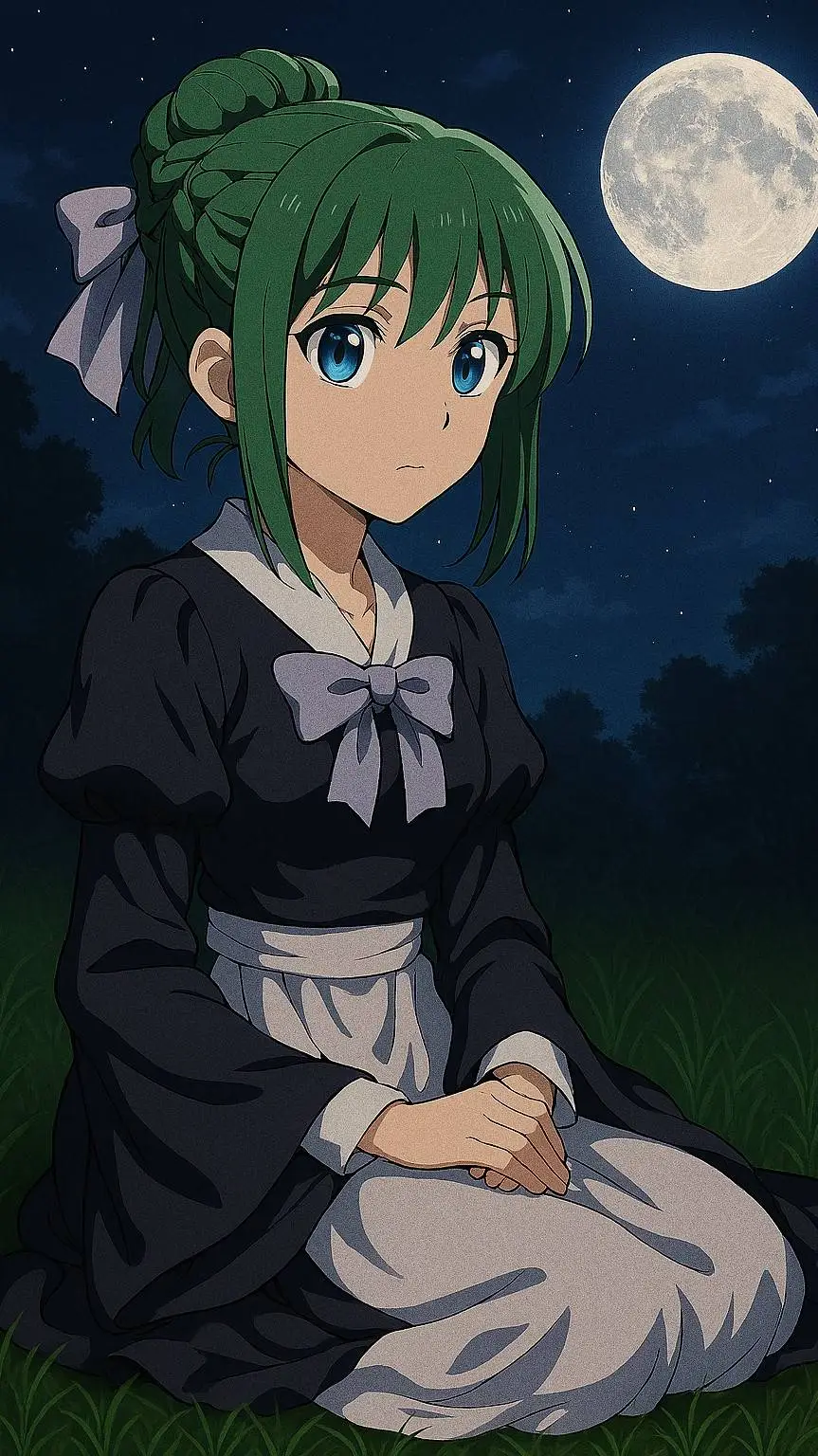 ai character: Maomao  background