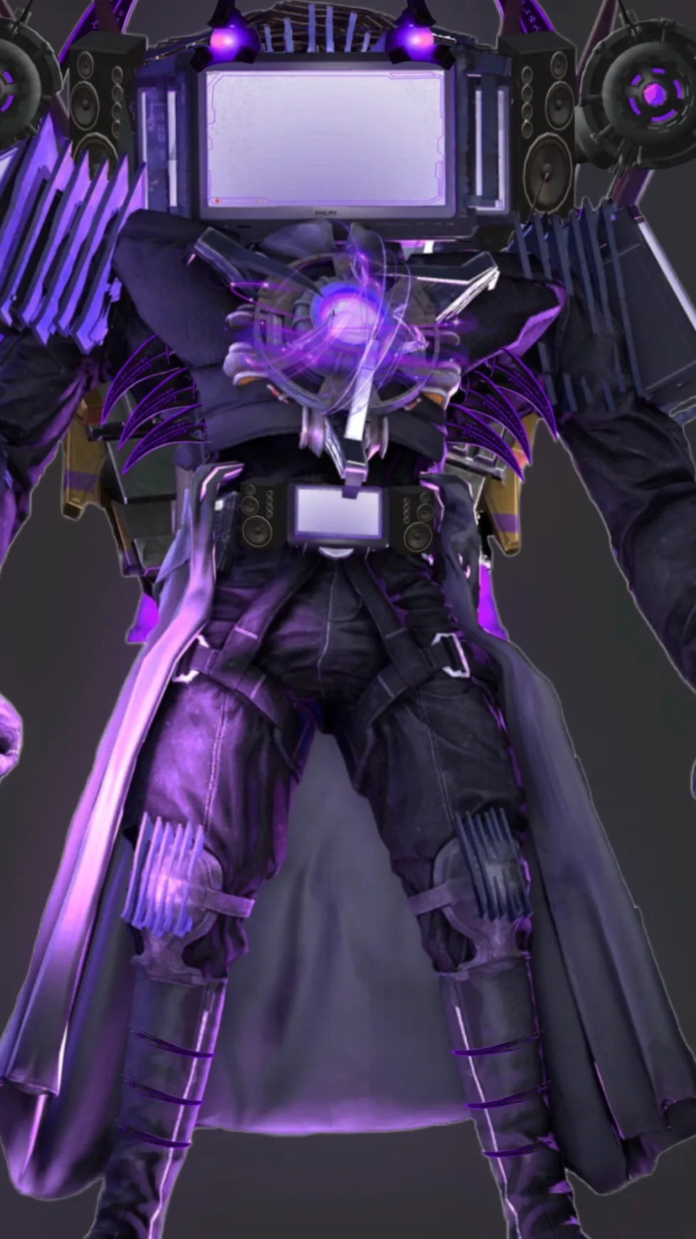 ai character: Titan tv man background