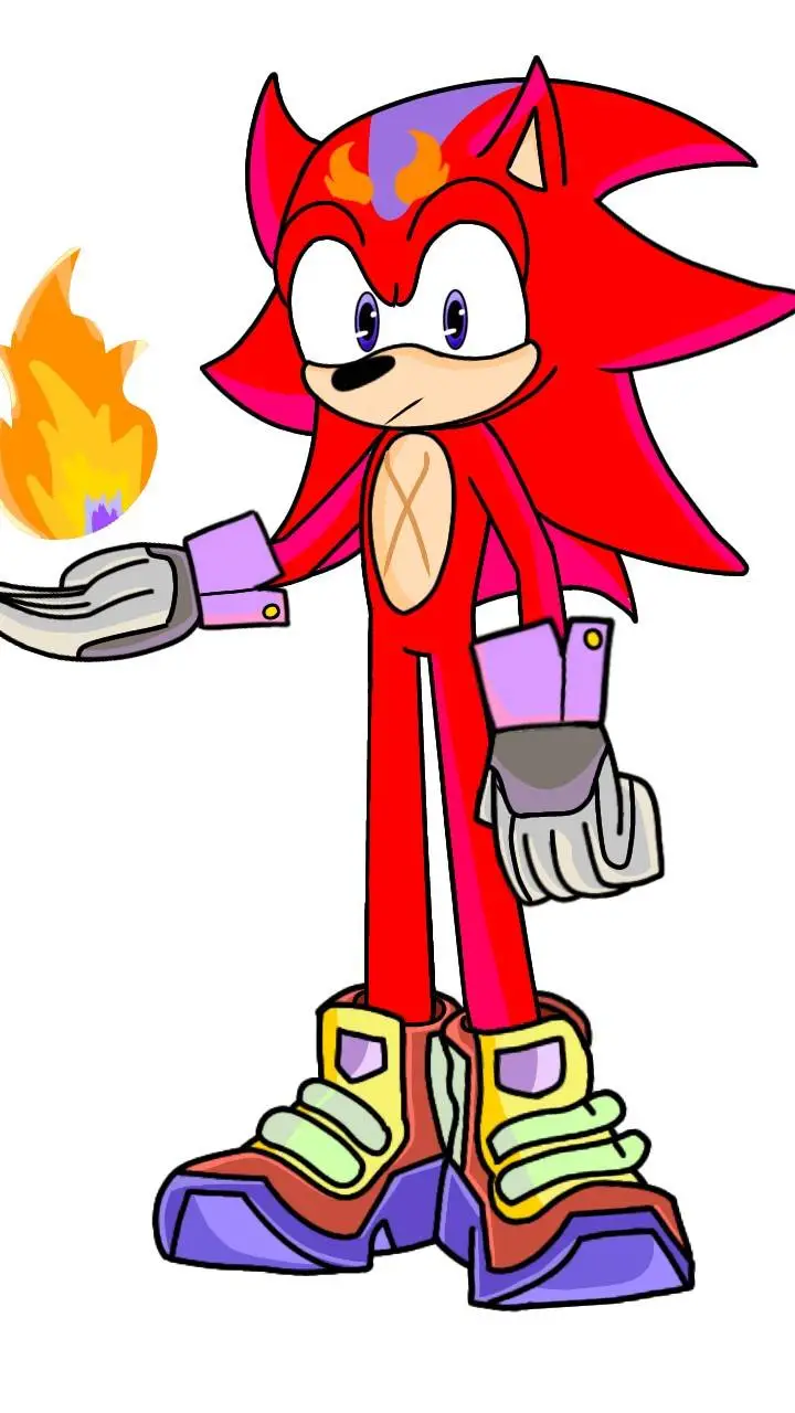 ai character: FIRE EL ERIZO  background