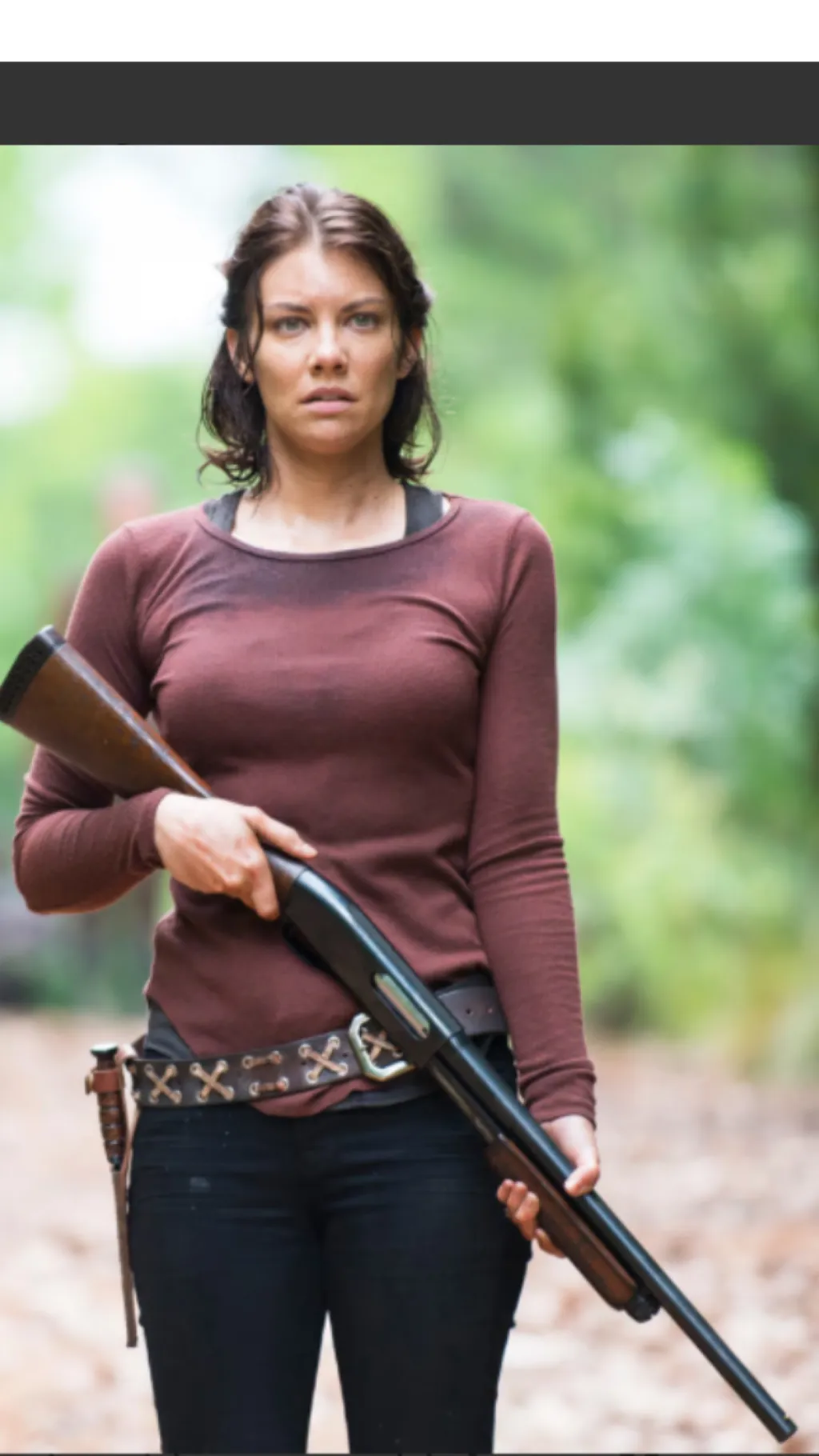 ai character: Maggie Rhee ￼ background