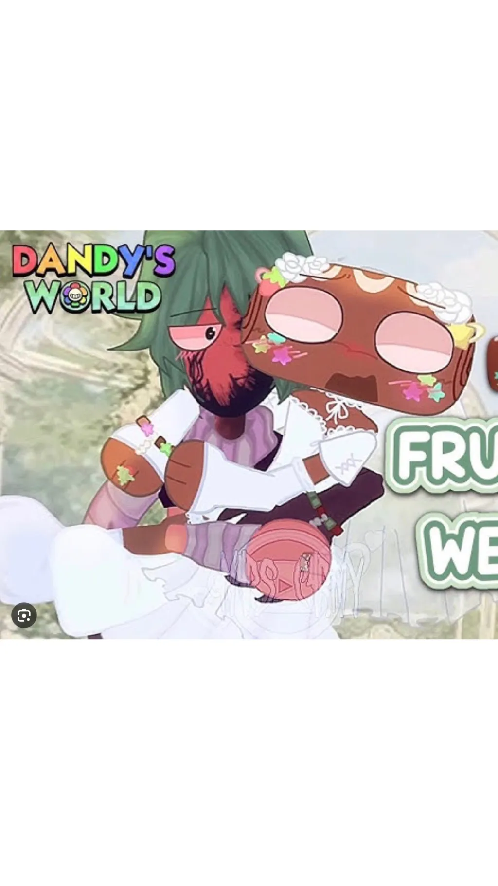 ai character: Fruitcake wedding background