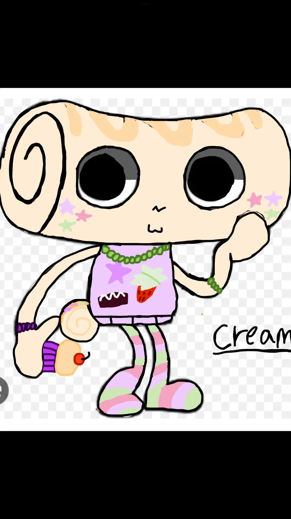 ai character: Creamy background