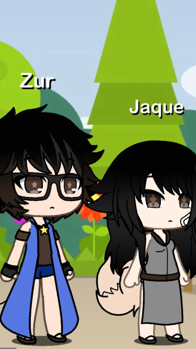 ai character: Zur x jaque E-L background