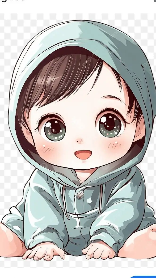 ai character: newborn baby background