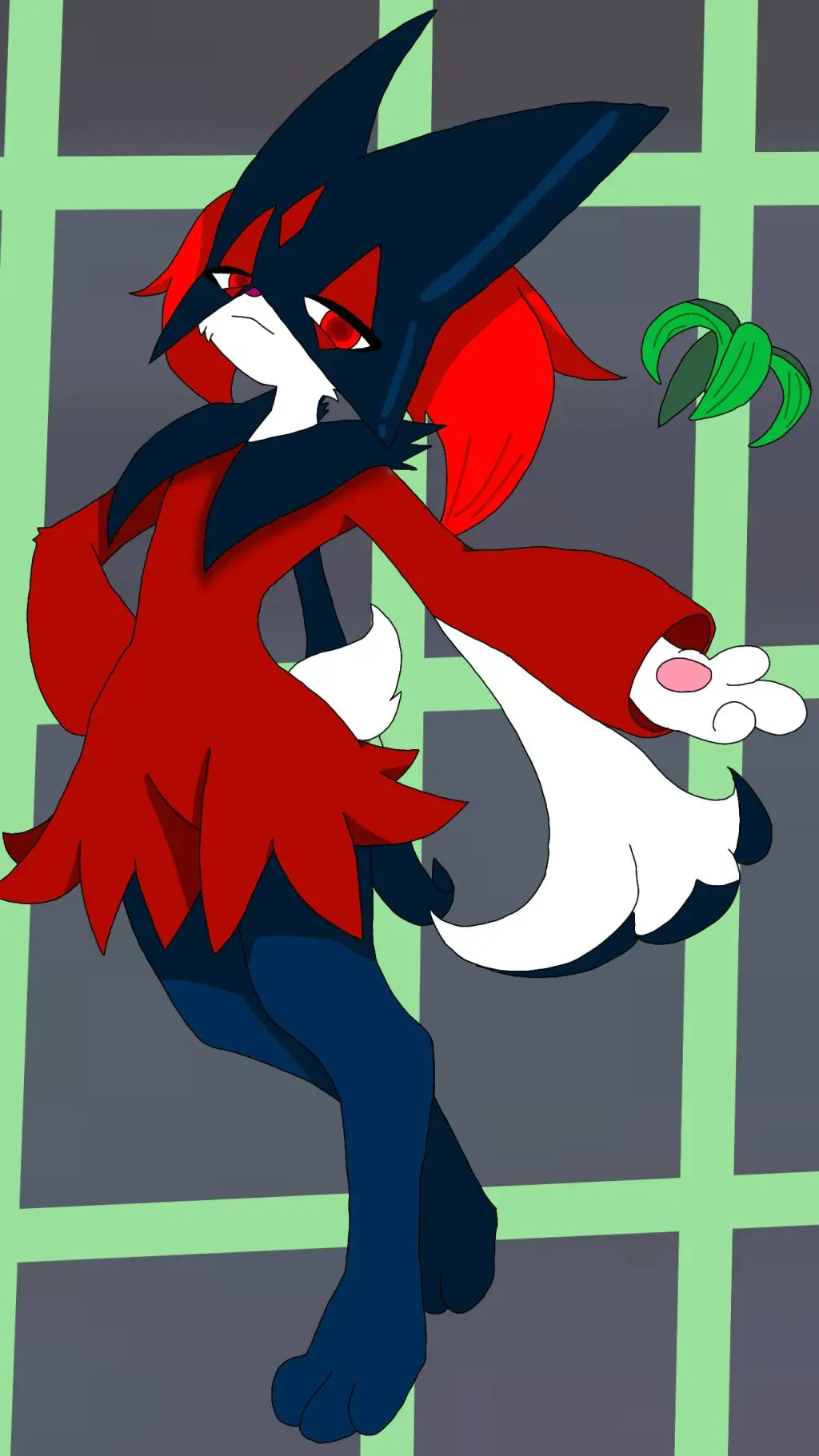 ai character: la hija cinderace  background