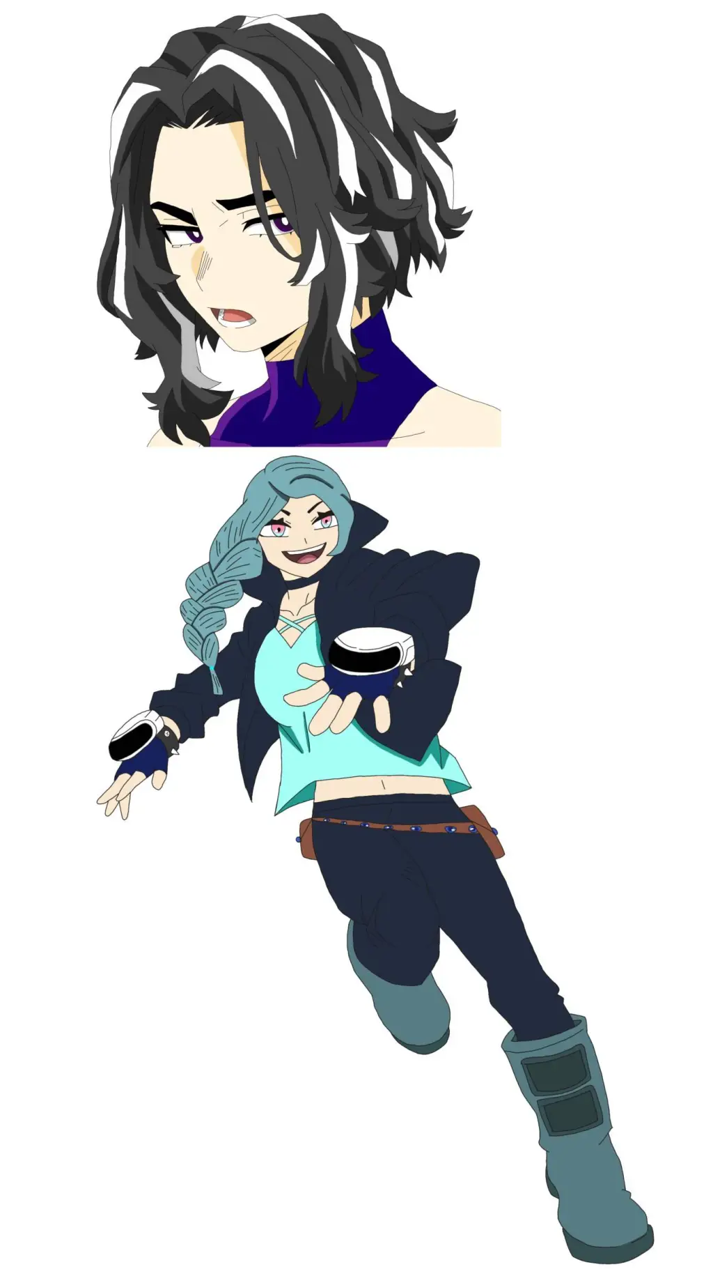 ai character: Amey x mix background