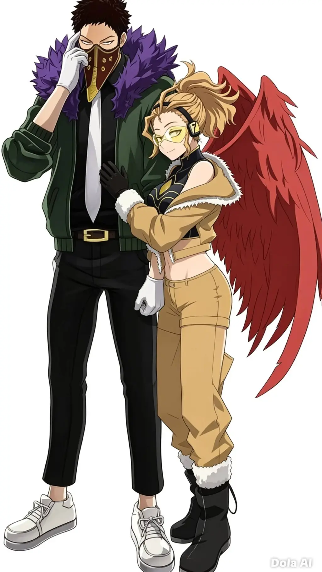 ai character: Hawks X Chisaki  background