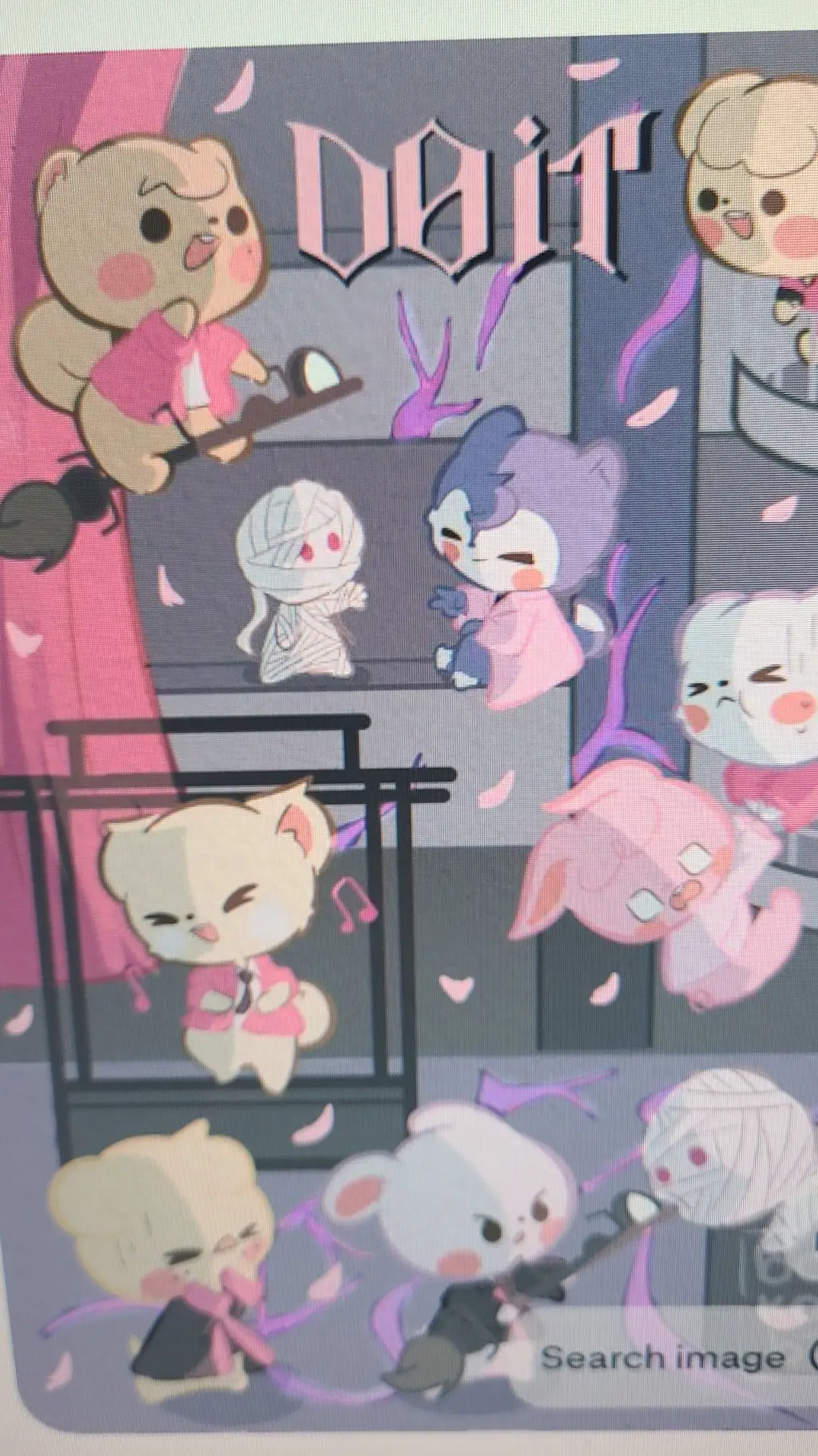 ai character: stray kids  background