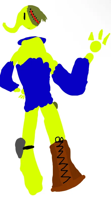 ai character: Bmm (my oc :D) background