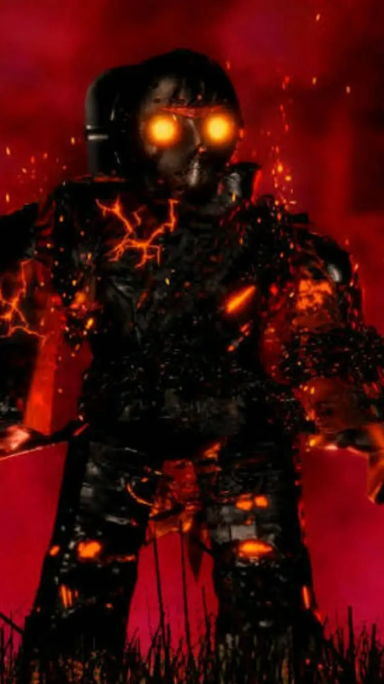 ai character: FIRE JASON UHHHH background