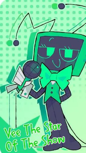 ai character: Vee background