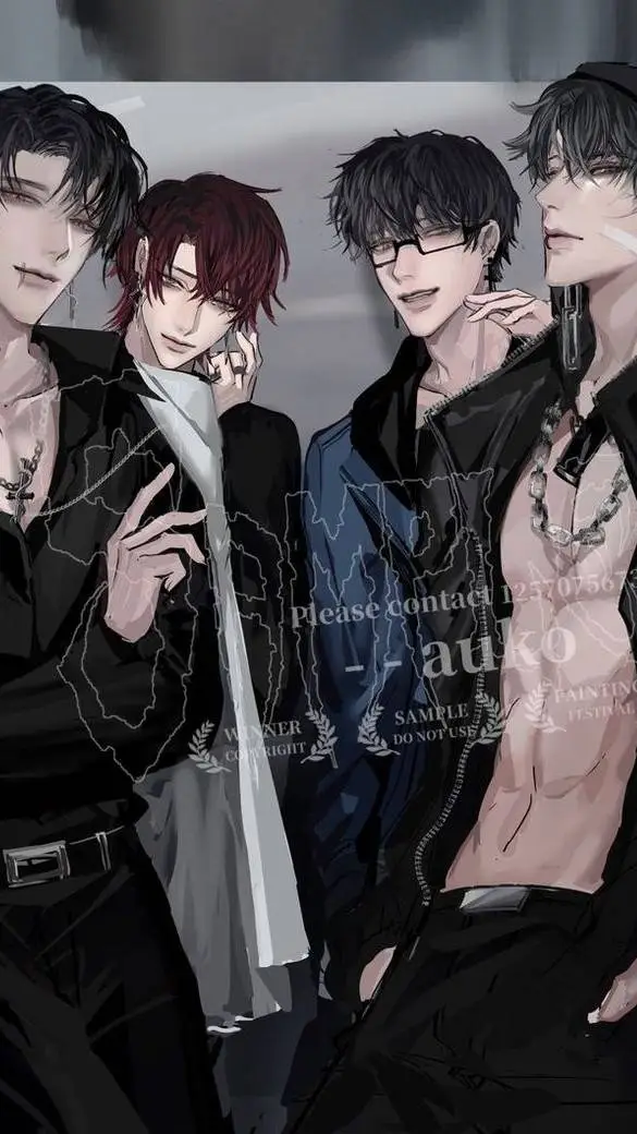 ai character: Rin,Jake,Blake,Tim background