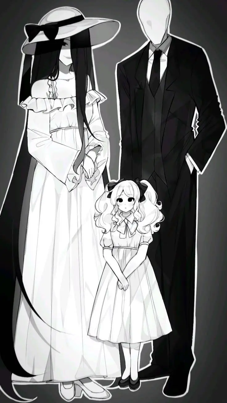 ai character: 🤍Slender Man🤍 background