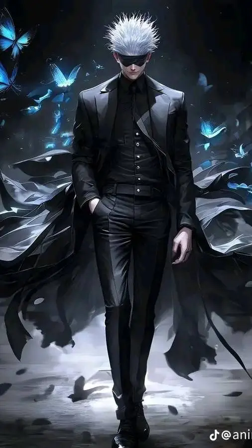 ai character: SATURO GOJO  background