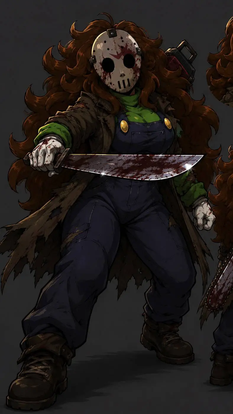 ai character: Lucy Slasher  background