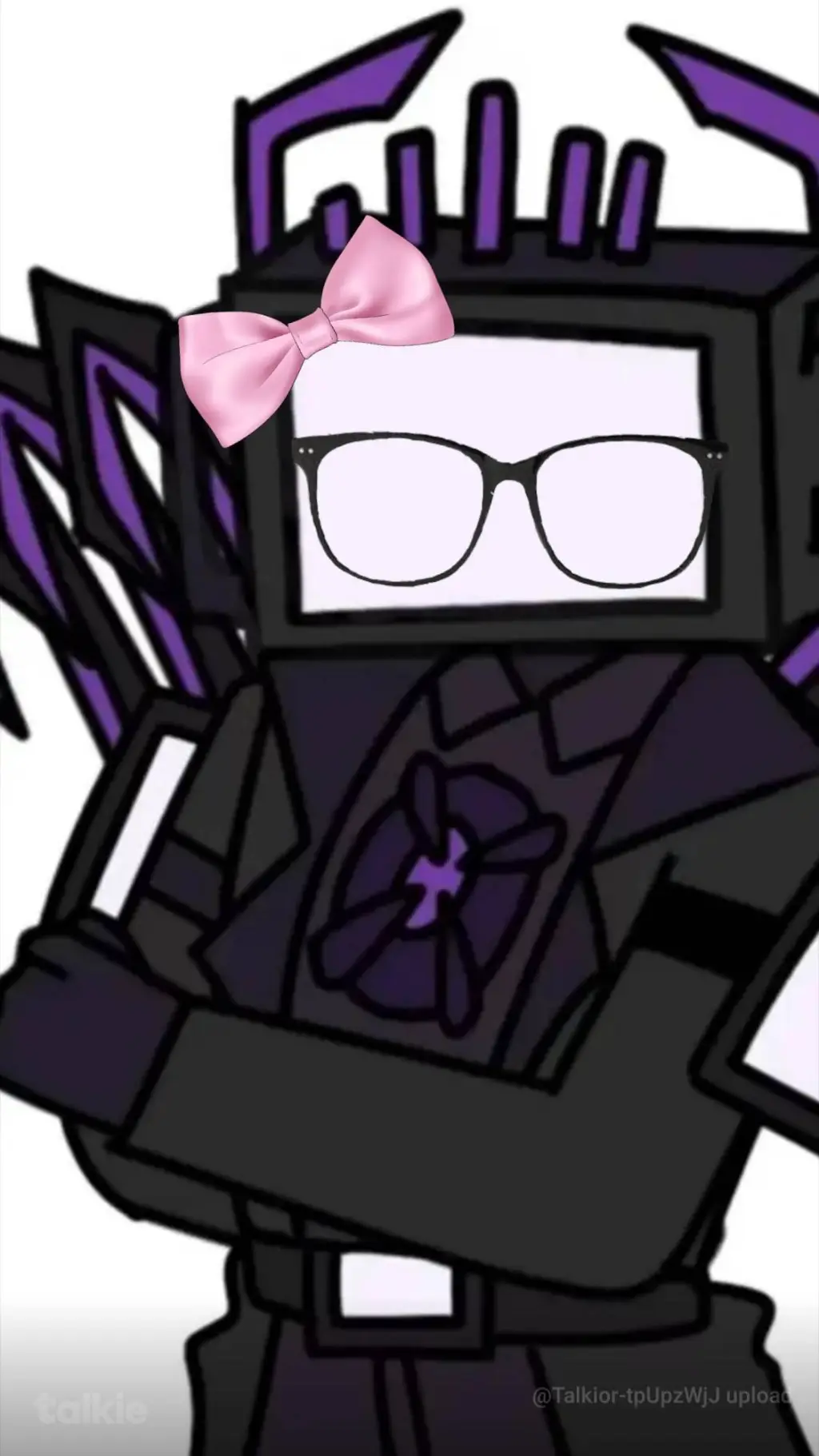 ai character: Titan TV man  background