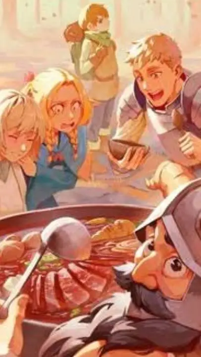 ai character: Dungeon Meshi!  background