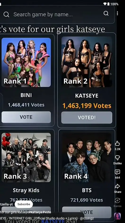 ai character: katseye  background