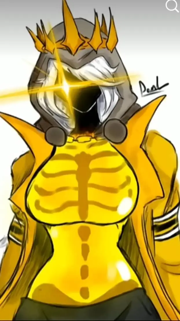 ai character: 1x2 gold background