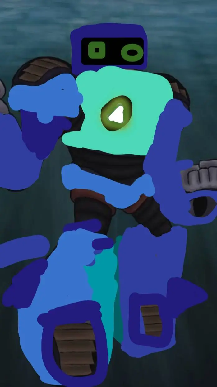 ai character: Underwater background