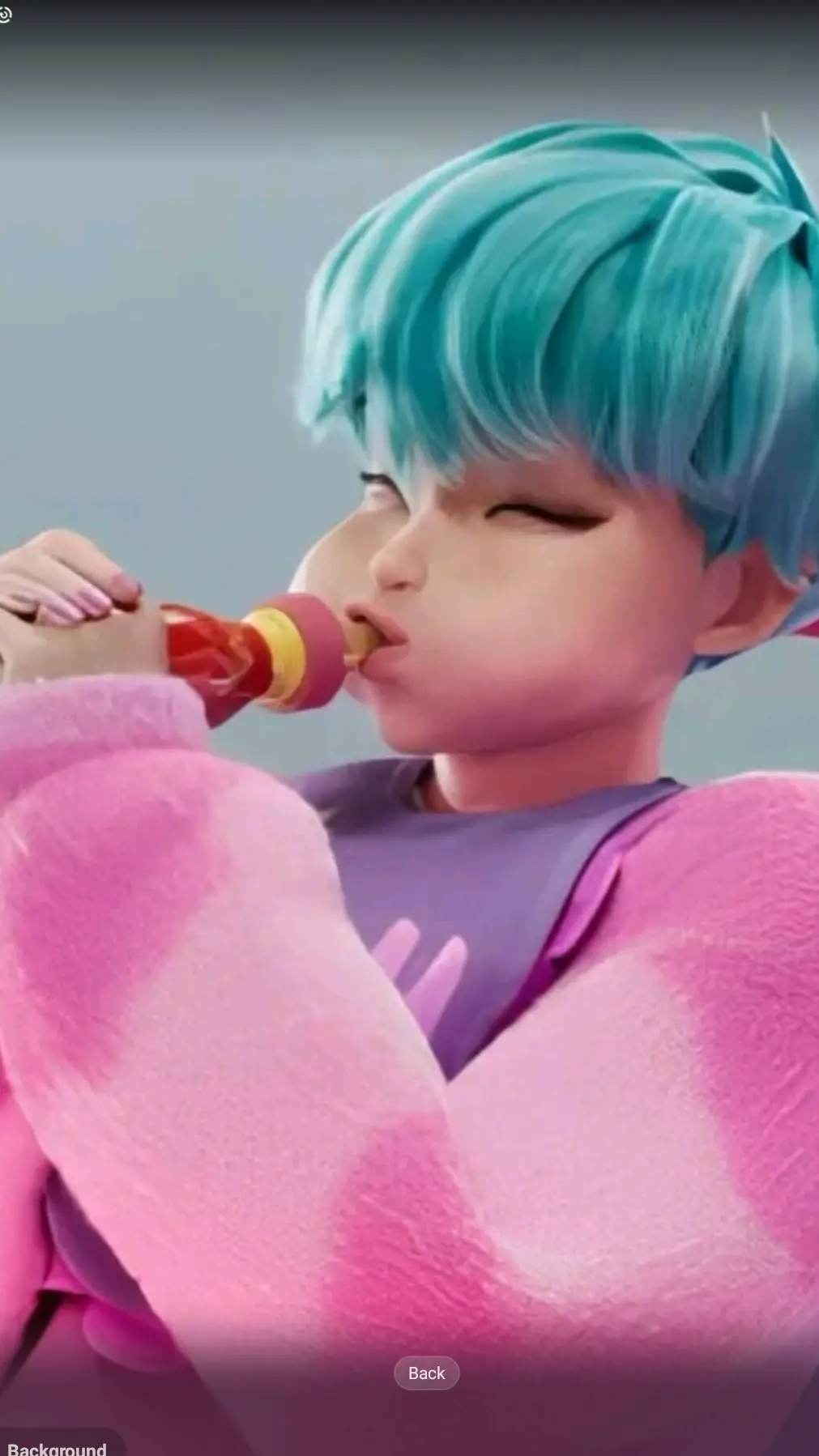 ai character: baby or saja background