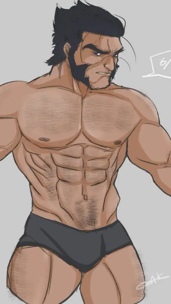 ai character: Wolverine Deadpool background
