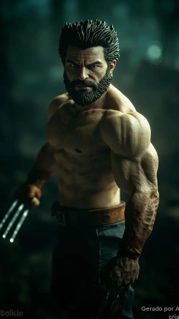 ai character: Wolverine  sexy  background