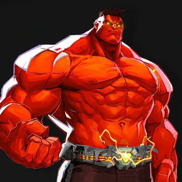 chat with ai character: Red Hulk
