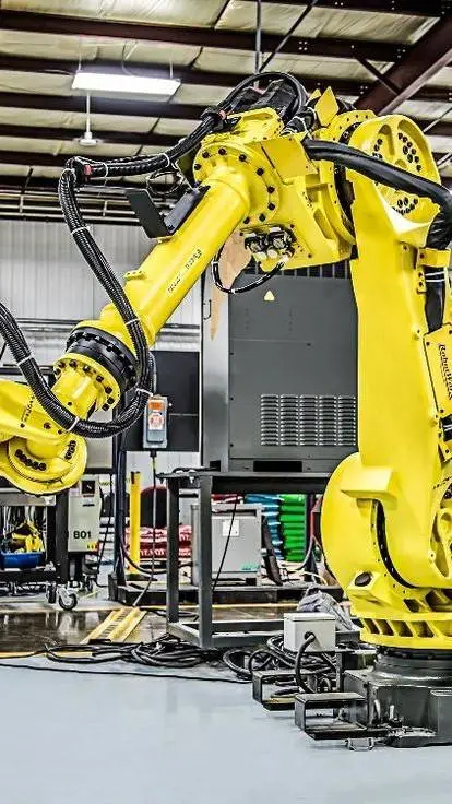 ai character: robotic arm  background