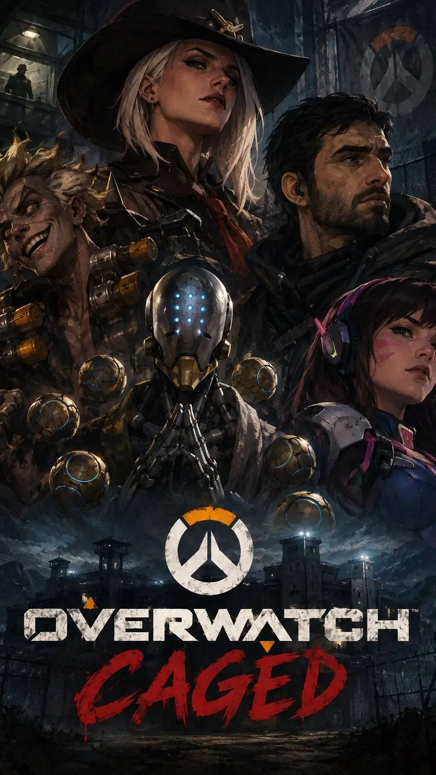 ai character: Overwatch - Caged background